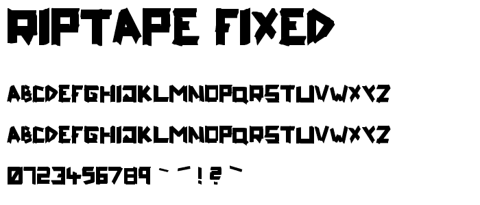 ripTAPE Fixed font
